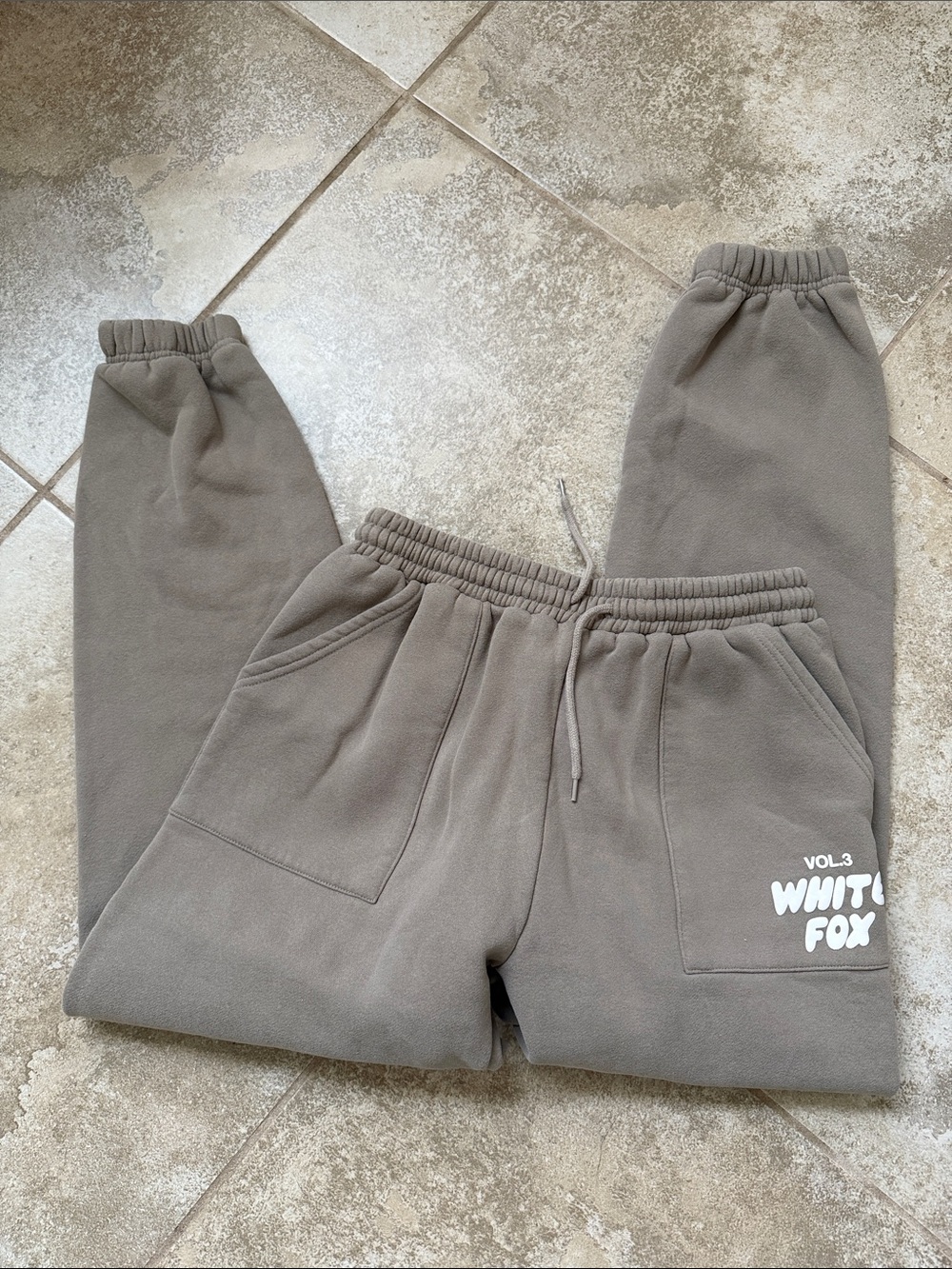 White Fox Jogger Sweatpants
